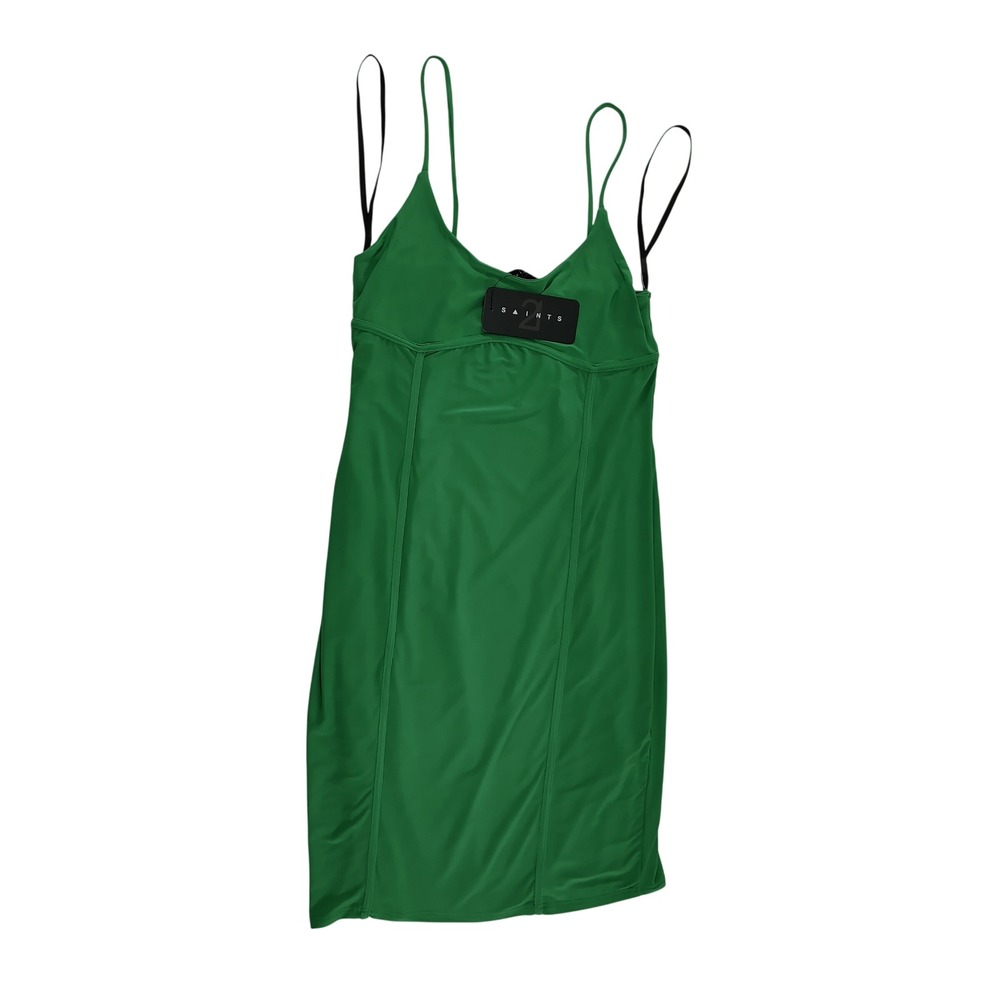 21 Saints‎ Womens Mini Dress Size M Green Polyester Spandex Bodycon New